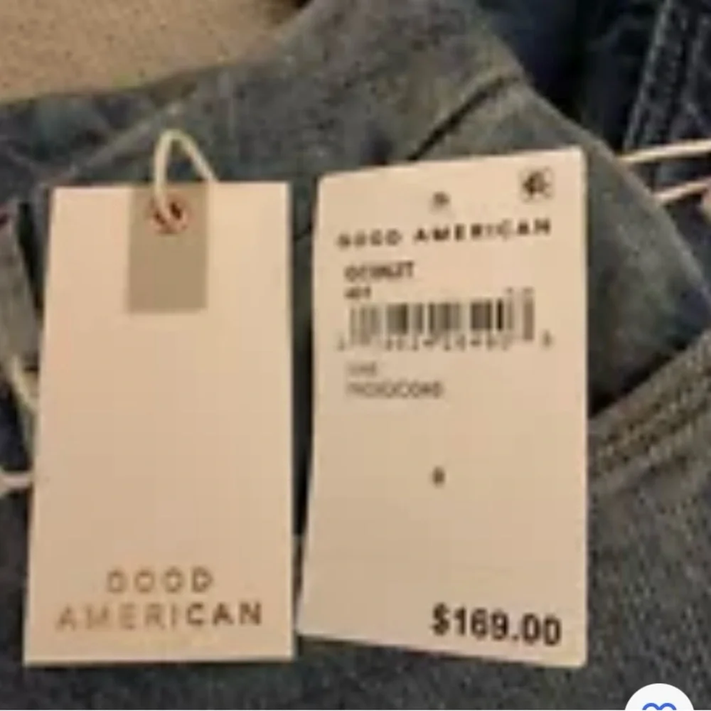 Good American Good Classic Women’s Distressed Hi Rise Indigo Jeans 0/25 - Picture 5 of 7